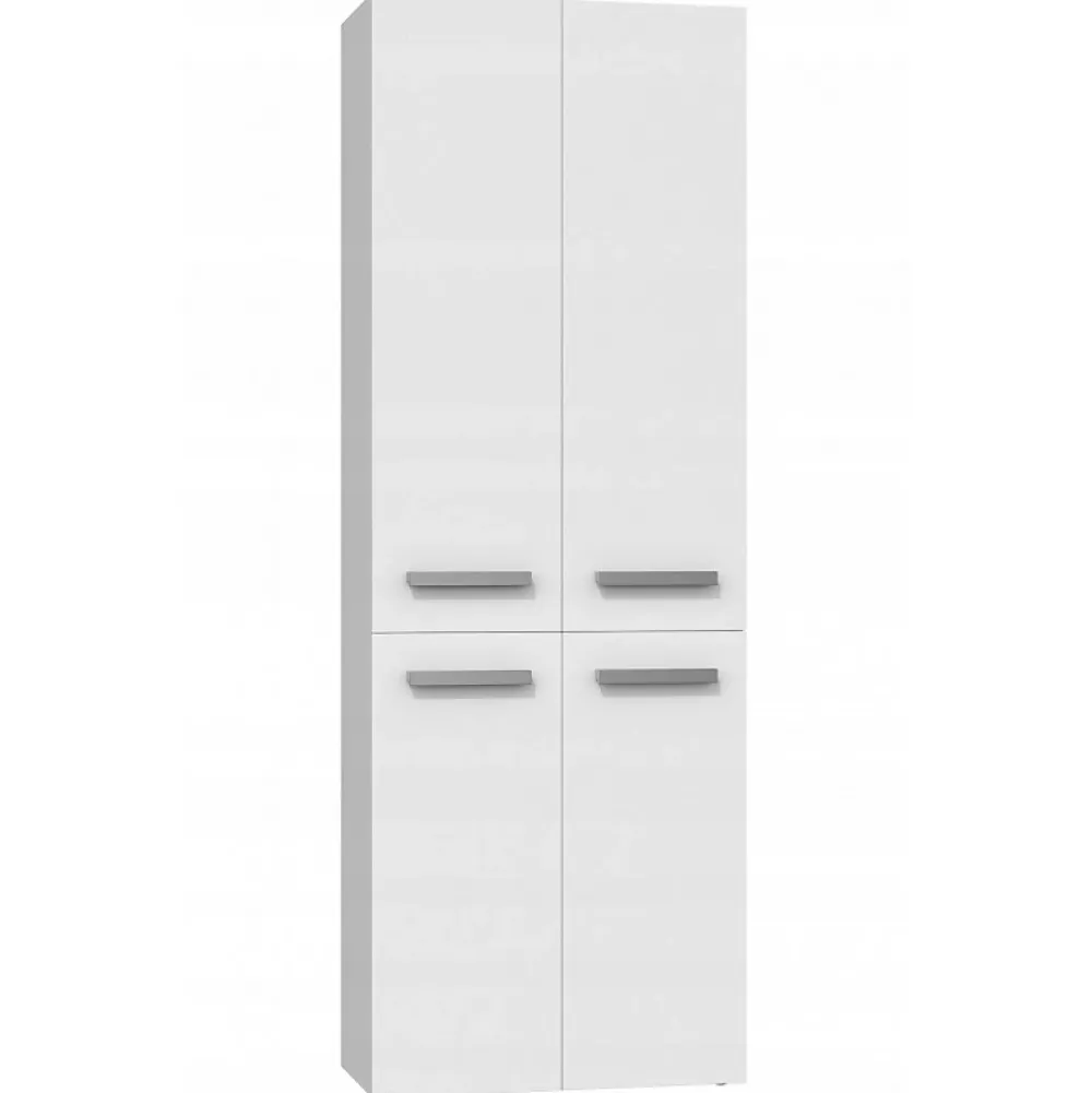 Meuble De Salle De Bains Faible Profondeur|Armoire De Salle De Bains|Topeshop ELLOS - Armoire de salle de bain avec deux paniers - Poignées minimalistes - 174x60x30cm - Colonne rangement