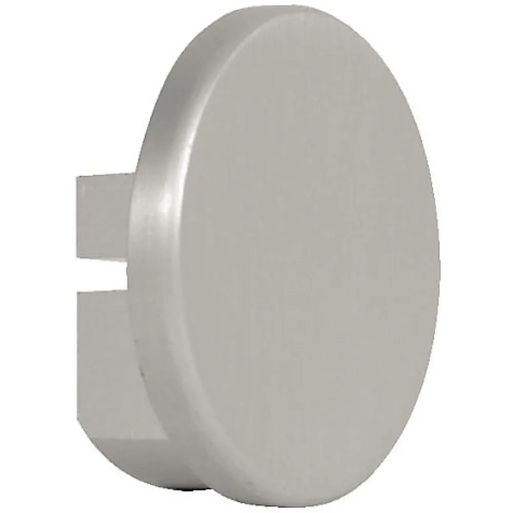 Urinoir|Duval Embout rond pour main courante aluminium anodisé argent - - 61-0102-3001
