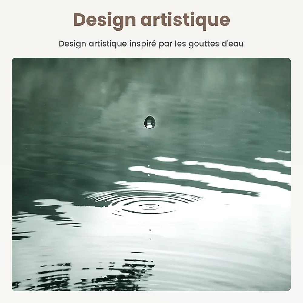 EMKE Miroir Salle de Bain avec Éclairage 80x60cm,Asymétrique,Interrupteur Tactile, 3 Couleurs de LED Lumière Réglables, Anti-Buée