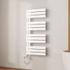 EMKE Radiateur Sèche-Serviettes Électrique 1041x500 mm, Blanc 600W, WiFi, Modes Intelligents, Détection Fenêtre