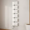 Sèche-Serviettes Électrique|EMKE Radiateur Sèche-Serviettes Électrique 1599x400 mm, Blanc 800W, WiFi, Modes Intelligents, Détection Fenêtre