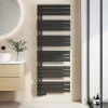 EMKE Radiateur Sèche-Serviettes à Eau Chaude Flat Panel - Noir Mat 160x60 cm - 958W