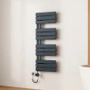 Sèche-Serviettes Électrique|EMKE Radiateur Sèche-Serviettes Électrique 1041x400 mm, Gris Anthracite 400W, WiFi, Modes Intelligents, IPX4