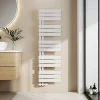 EMKE Sèche-serviettes Blanc à Eau Chaude, Radiateur Panneau Plat 1320x400mm, Raccord Latéral, 570W