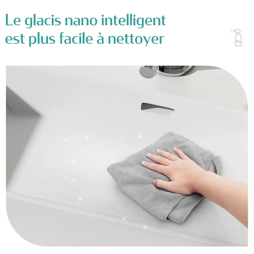Vasque À Poser|EMKE Vasque à Poser en céramique 60x36x13cm, Lavabo rectangulaire avec robinet trou prépercé, Lavabo à poser blanc brillant
