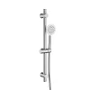 Planète Bain Ensemble barre de douche inox brossé - douchette 1 jet - flexible 150 cm - Barre 65 cm - Alois