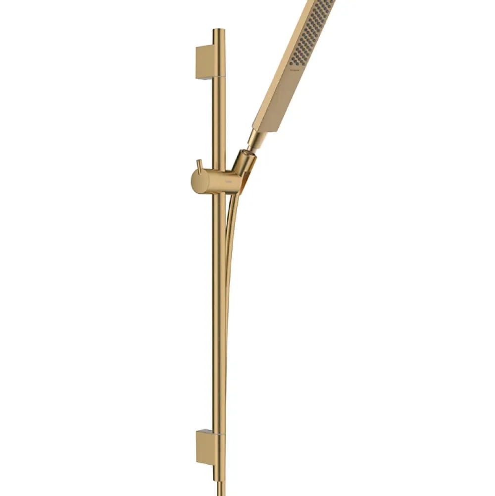 Pommeau De Douche, Flexible Et Barre De Douche|Hansgrohe Ensemble barre de douche Unica S Puro + Flexible + Pommeau de douche Pulsify E Bronze Brossé