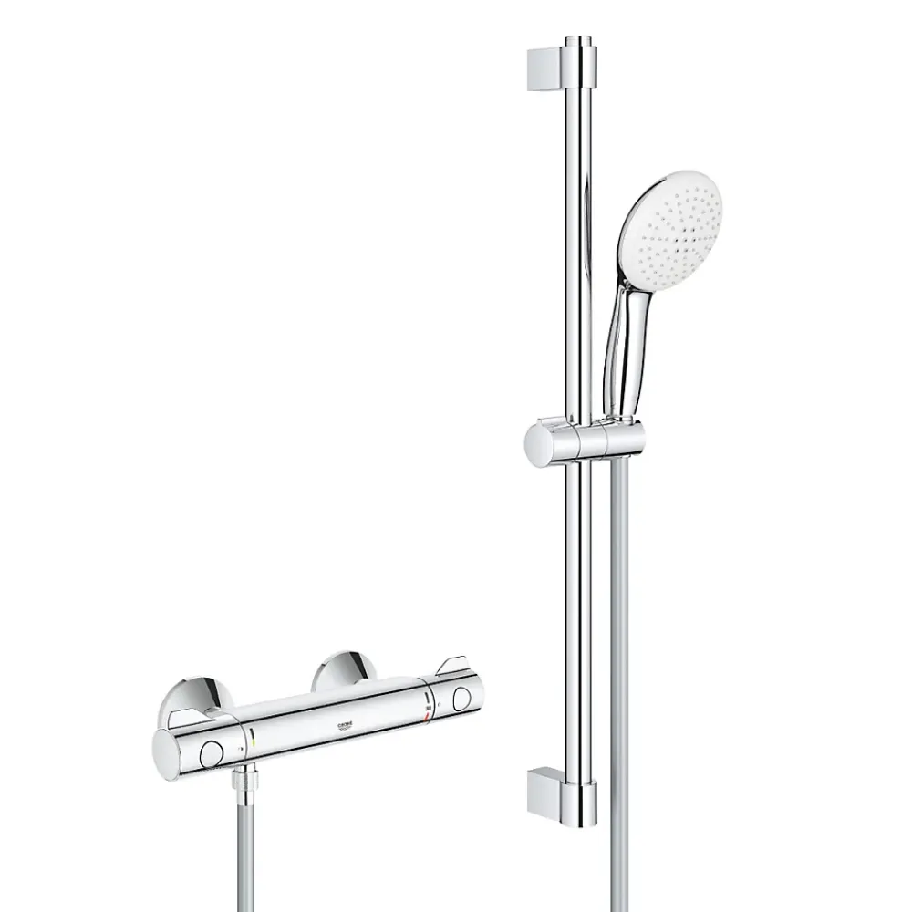 Colonne De Douche Sans Robinetterie|Grohe Ensemble de douche 2 jets avec barre -