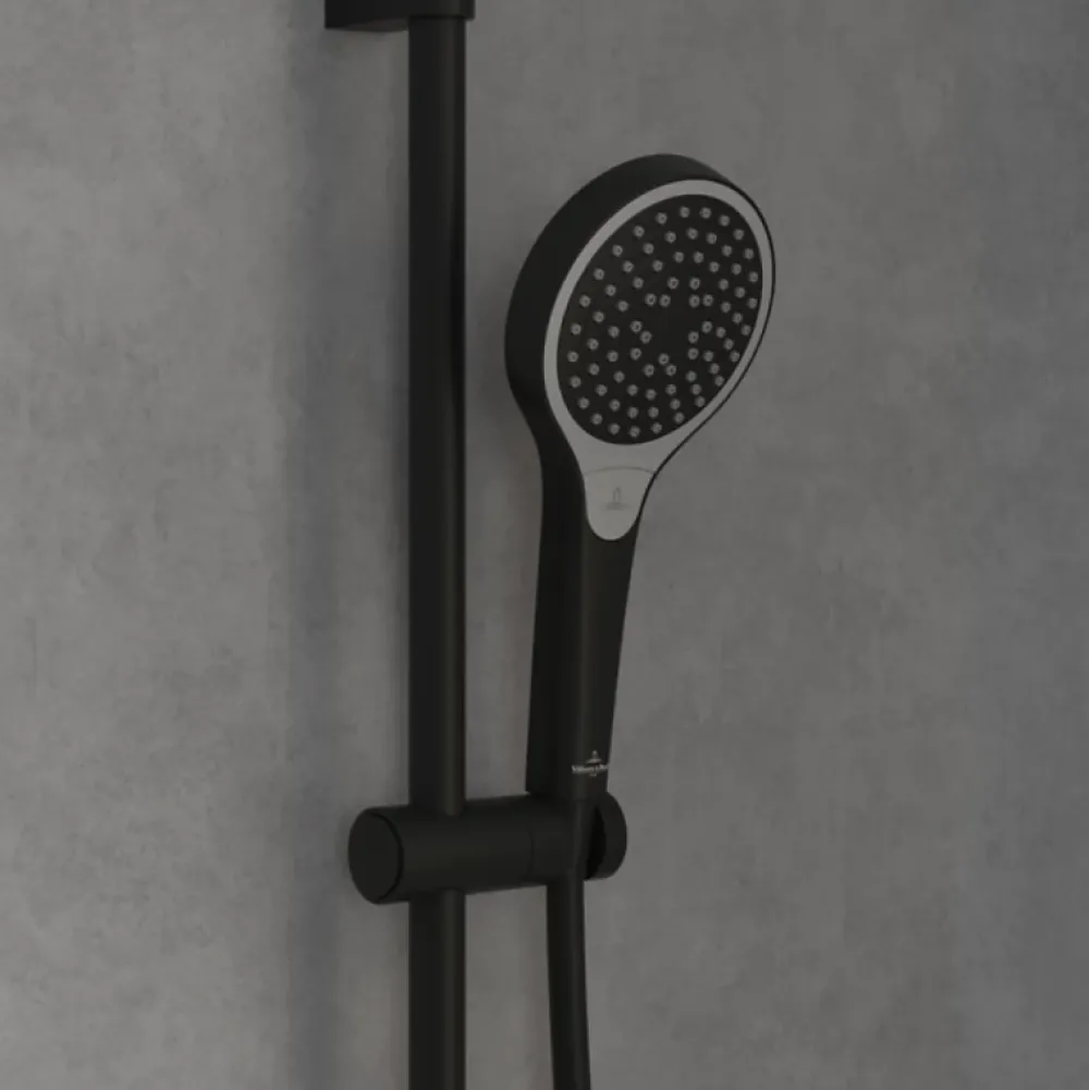 Villeroy & Boch Ensemble de douche 3 jets VILLEROY ET BOCH Verve Showers Noir mat
