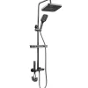 ProximaX Ensemble de douche avec mitigeur monocommande, barre de douche réglable et pommeau carré avec robinet