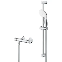 Robinet De Douche|Grohe Ensemble de douche avec mitigeur thermostatique - - Grohtherm 500 - Tempesta