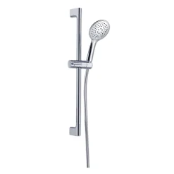 Pommeau De Douche, Flexible Et Barre De Douche|Essebagno Ensemble de douche chromé 3 pièces Circle