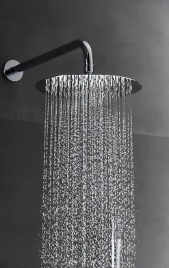 Colonne De Douche Encastrable|Imex Products Ensemble de douche CURVED à encastrer - mitigeur monocommande Chromé BrillantChroméNoir matCanon de fusilOr brosséOr rose brossé