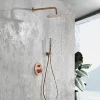 Colonne De Douche Encastrable|Imex Products Ensemble de douche CURVED à encastrer - mitigeur monocommande Or rose brosséChroméNoir matCanon de fusilOr brosséOr rose brossé E