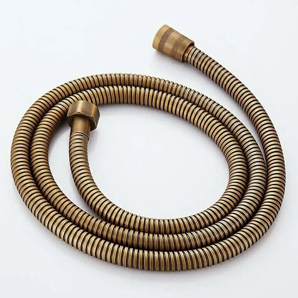 Pommeau De Douche, Flexible Et Barre De Douche|Deko Ensemble de douche en laiton antique avec support de douche et flexible de douche de 1,5 m (ensemble de douche antique)