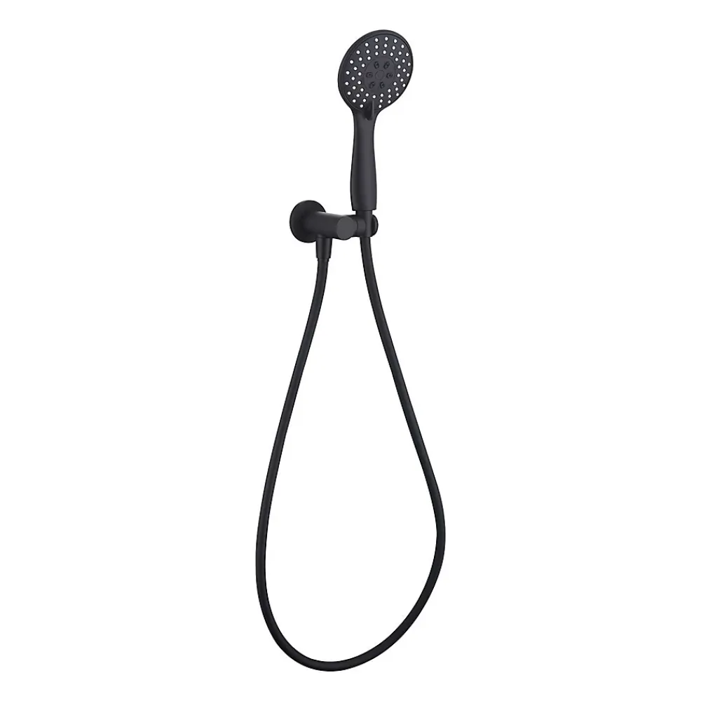 Colonne De Douche Encastrable|Poalgi Ensemble de douche encastré mécanique 2 voies SKY BATH noir mat PVD Inox S304 série SOUL