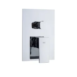 Poalgi Ensemble de douche encastré mécanique 2 voies SKY BATH chromé Inox S304 série DREAM