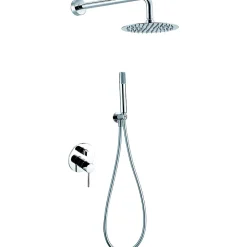 Colonne De Douche Encastrable|Imex Products Ensemble de douche STICK à encastrer - mitigeur monocommande Chromé Brillant Ensemble encastré douchette + tête de douche