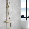 Colonne De Douche Encastrable|Imex Ensemble de douche thermostatique LINE - Rose brossé