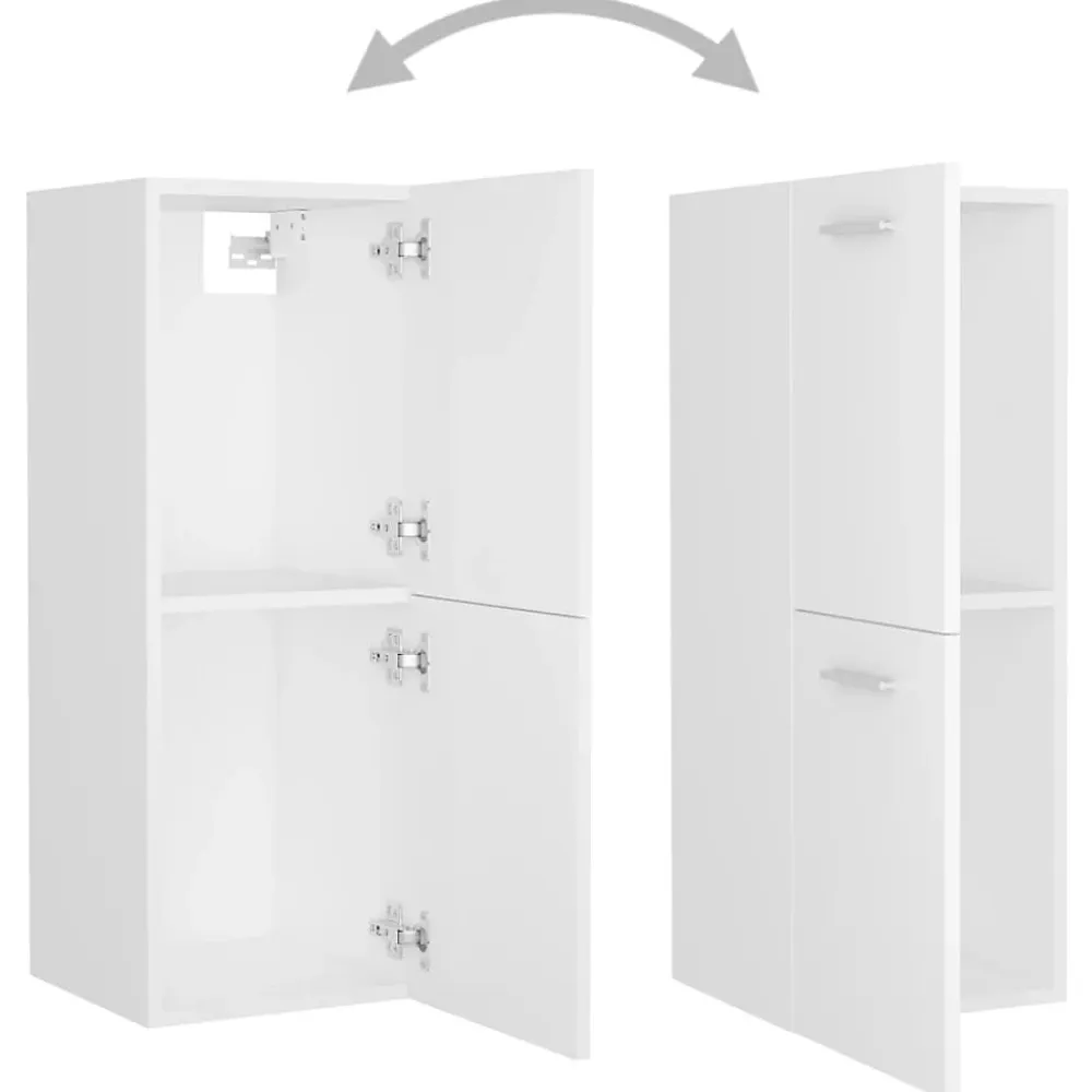 Vidaxl Ensemble de meubles de salle de bain - - 3070910 - Blanc - Bois d'ingénierie - Rangement spacieux