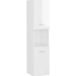 Vidaxl Ensemble de meubles de salle de bain - - 3070910 - Blanc - Bois d'ingénierie - Rangement spacieux