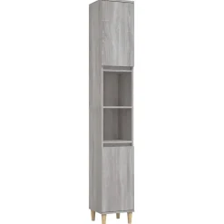 Meuble Wc|Vidaxl Ensemble de meubles de salle de bain 3 pcs Sonoma gris