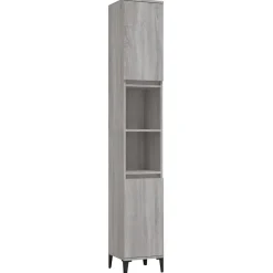Meuble Wc|Vidaxl Ensemble de meubles de salle de bain 3 pcs Sonoma gris