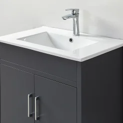 Ensemble Meuble De Salle De Bains|Wilsa Ensemble de salle de bain gri 75 cm
