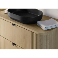 Meuble Sous-Vasque|Meublorama Ensemble de salle de bain KORI : meuble sous vasque 100cm et plan vasque