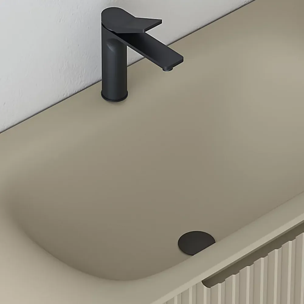 Jindoli Ensemble de salle de bain 80 cm amande Aquavenus