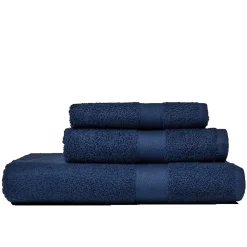Serviette De Bain|Kiamami Valentina Ensemble De Serviettes Éponge Bleue Meuble De Salle De Bain Invité + Visage + Serviette