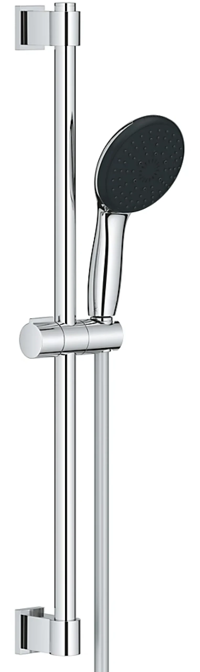 Colonne De Douche Sans Robinetterie|Grohe Ensemble douchette 3 jets + flexible + barre chrome, Vitalio Start 100