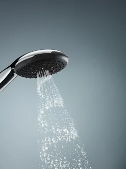 Colonne De Douche Sans Robinetterie|Grohe Ensemble douchette 3 jets + flexible + barre chrome, Vitalio Start 100