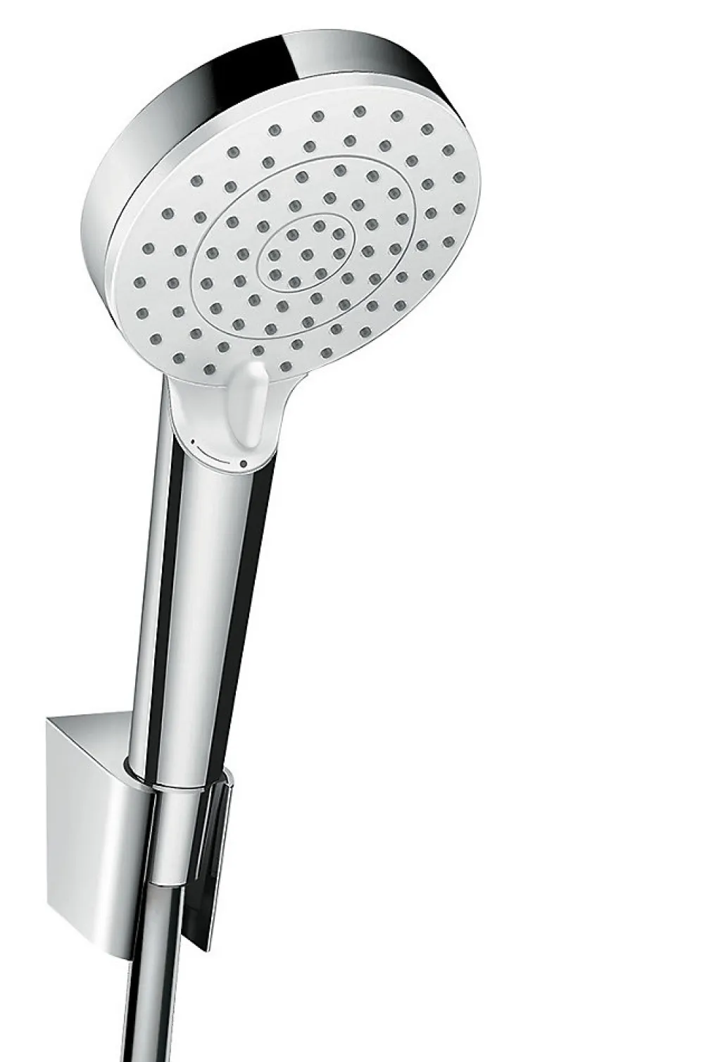 Pommeau De Douche, Flexible Et Barre De Douche|Hansgrohe Ensemble douchette 2 jets et flexible chromé Crometta