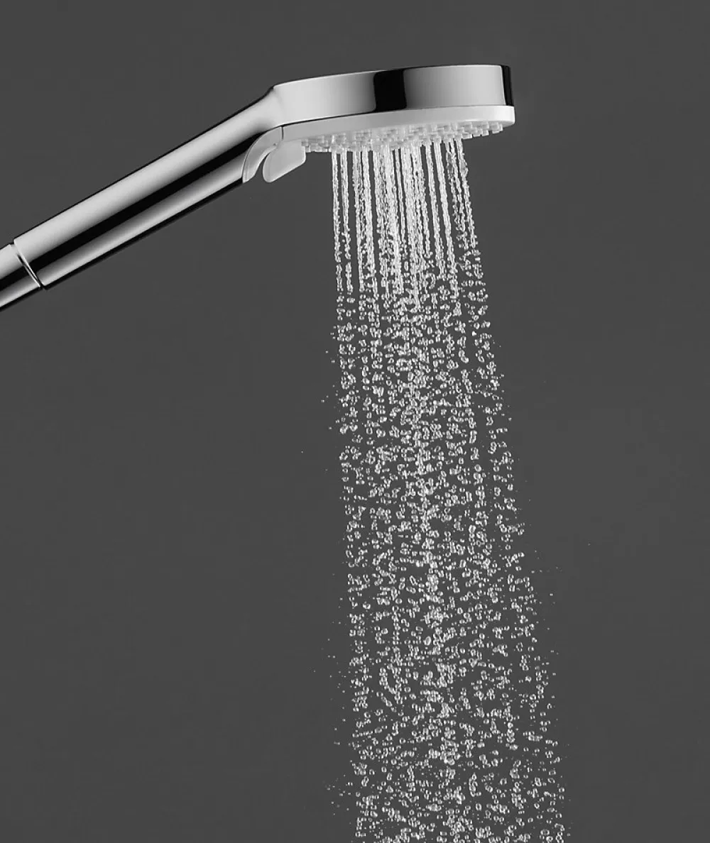 Pommeau De Douche, Flexible Et Barre De Douche|Hansgrohe Ensemble douchette 2 jets et flexible chromé Crometta