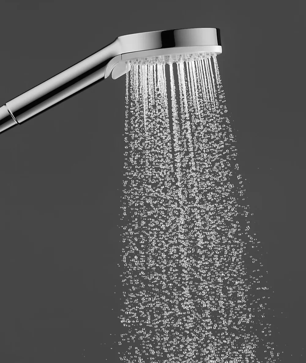 Pommeau De Douche, Flexible Et Barre De Douche|Hansgrohe Ensemble douchette 2 jets et flexible chromé Crometta