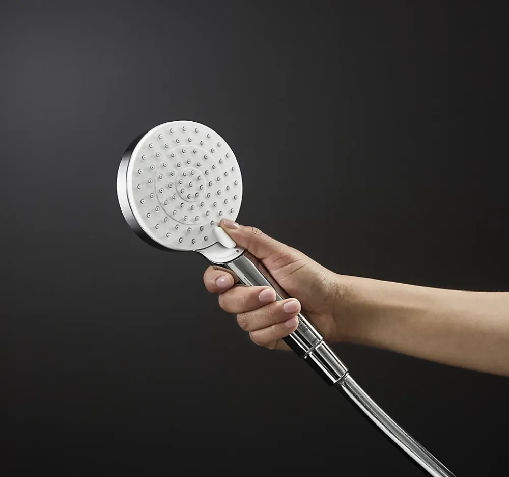Pommeau De Douche, Flexible Et Barre De Douche|Hansgrohe Ensemble douchette 2 jets et flexible chromé Crometta