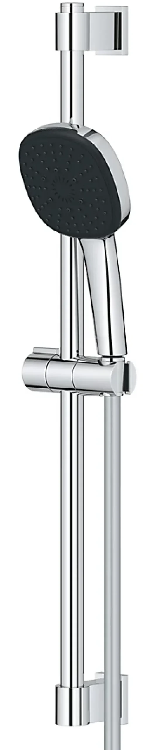 Ensemble douchette 3 jets + support + flexible chrome, Grohe Vitalio Comfort 110