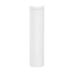 GoodHome Ensemble lavabo et colonne en céramique blanc Tasi