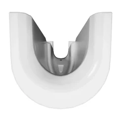GoodHome Ensemble lavabo et colonne en céramique blanc Tasi
