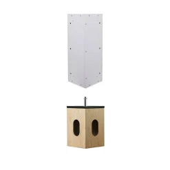 Lave-Mains|Mob-In Ensemble lave-mains angle suspendu SKINO avec robinet et armoire d'angle