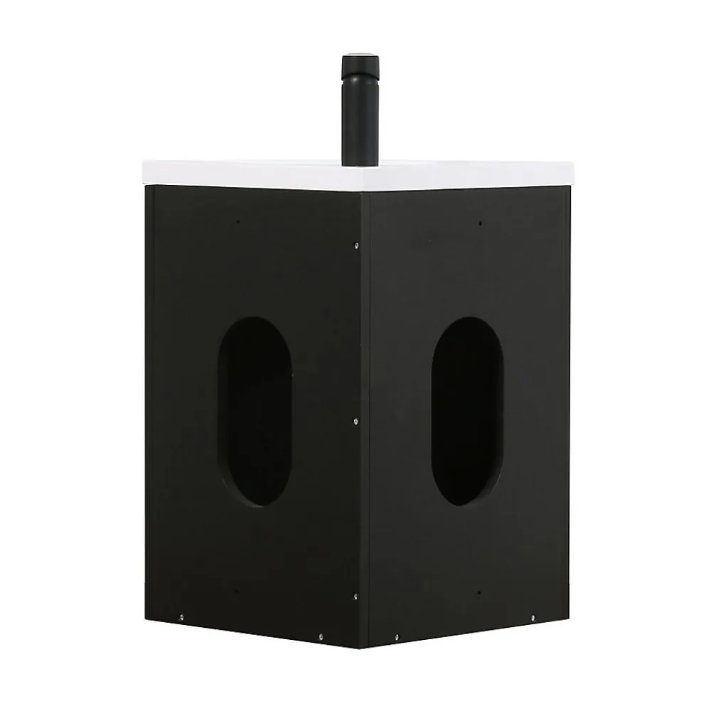 Mob-In Ensemble lave-mains d'angle suspendu SKINO avec robinet noir
