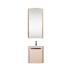 Mob-In Ensemble lave-mains d'angle SKINO suspendu avec armoire miroir