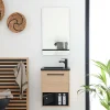 Lave-Mains|Mob-In Ensemble lave-mains NIKA avec niche, robinet et miroir tablette