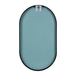 Mob-In Ensemble lave-mains suspendu NEVADA avec robinet noir et miroir ovale