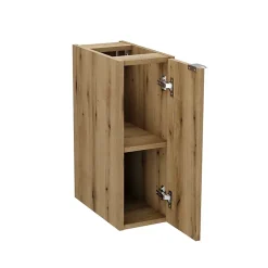 Petits-Meubles Ensemble meuble double vasque 140cm 4 tiroirs miroirs LED colonne et 3 armoires murales Jade Vert et Bois