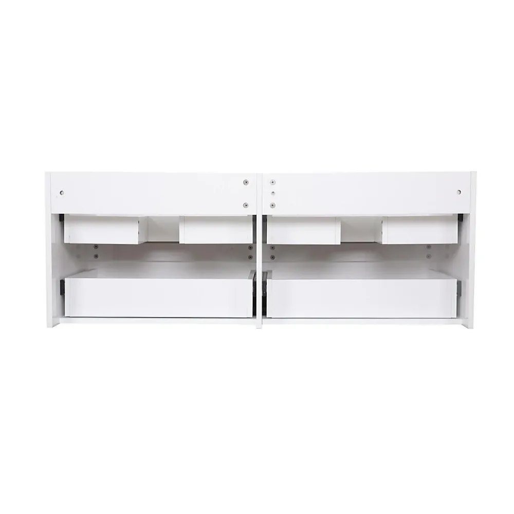 Mob-In Ensemble meuble double vasque SORRENTO 120cm avec plan céramique