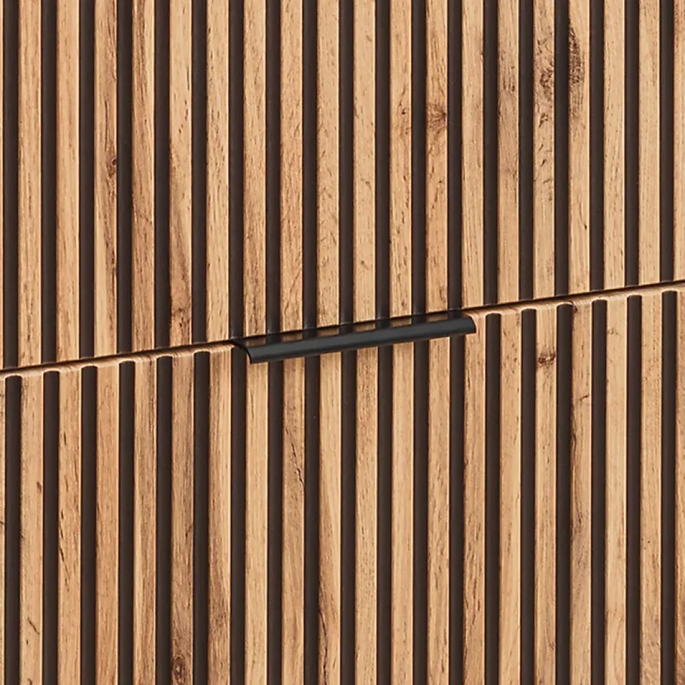 Ensemble Meuble De Salle De Bains|Petits-Meubles Ensemble meuble double vasque encastree 120cm et colonne Gaia Bois