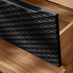 Ensemble Meuble De Salle De Bains|Petits-Meubles Ensemble meuble double vasque 120cm 4 tiroirs et colonne Elora Noir et bois Cloud