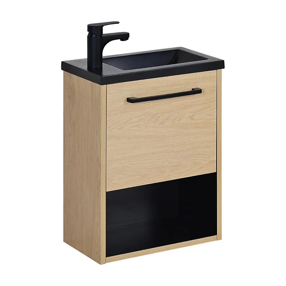 Lave-Mains|Mob-In Ensemble meuble lave-mains NIKA + robinet